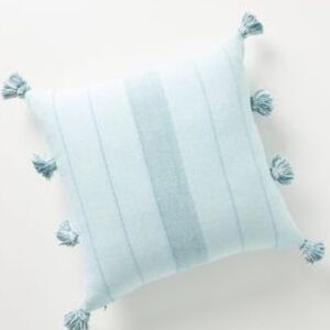 NWT Anthropologie Light Blue Striped Pillow